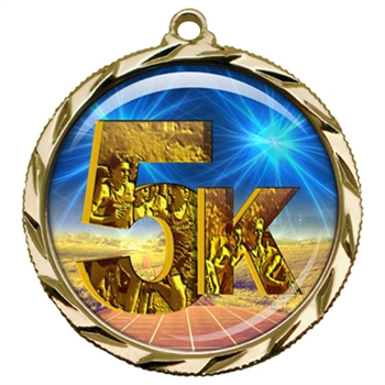 2-1/4" 5K Medal with Epoxy Dome 022-D06
