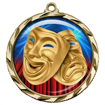 2-1/4" Drama Medal with Epoxy Dome 022-D19