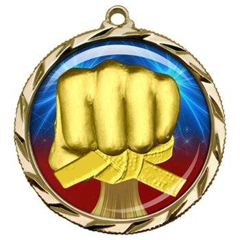 2-1/4" Martial Arts Medal with Epoxy Dome 022-D25