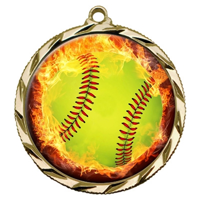 Flame Softball Medal