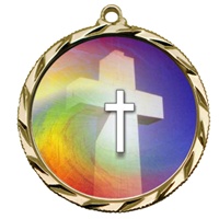 2-1/4" Bright Edge FCL Religion Medal 022-FCL36