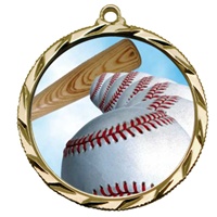 2-1/4" Bright Edge FCL Baseball Medal 022-FCL4