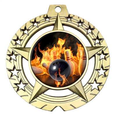 Flame Bowling Medal