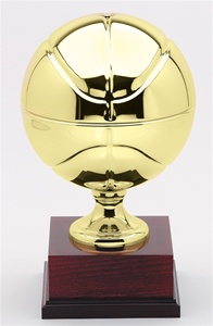 15" Tall Metal Basketball Trophy