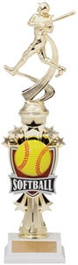14" All Star Riser Softball Trophy