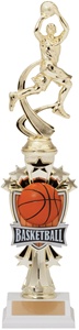 14" All Star Riser Male Basketball Trophy