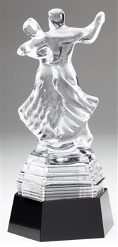 Crystal Dance Couple Award Trophy