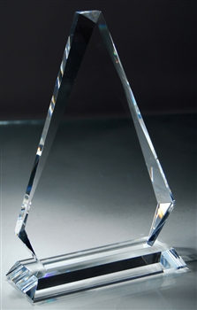 5" x 8" Crystal Arrowhead Award Trophy