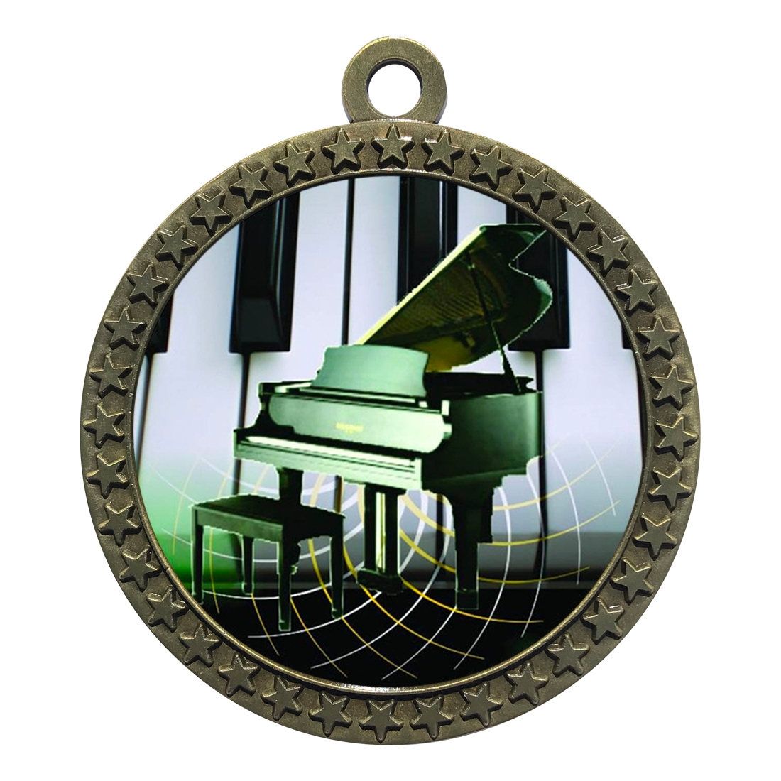 2-1/2" Piano Medal