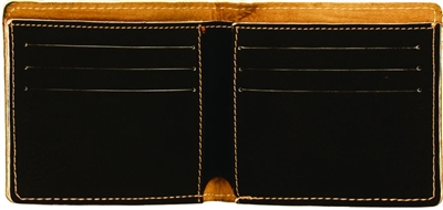 Personalized Black Bifold Wallet