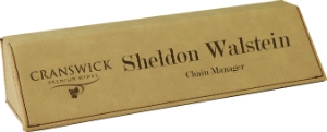 Personalized Desk Wedge Black