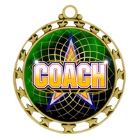 2-1/2" Superstar Color Insert Coach Medal O34A-FCL-442