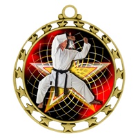 2-1/2" Superstar Color Insert Martial Arts Medal O34A-FCL-502