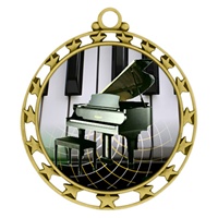 2-1/2" Superstar Color Insert Piano Medal O34A-FCL-524