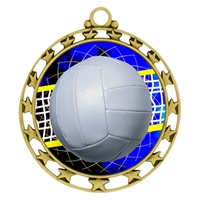 2-1/2" Superstar Color Insert Volleyball Medal O34A-FCL-572