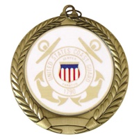 2-3/4" US Coast Guard Mylar Medal