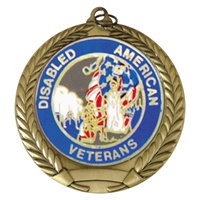 2-3/4" Disabled American Veterans Mylar Medal