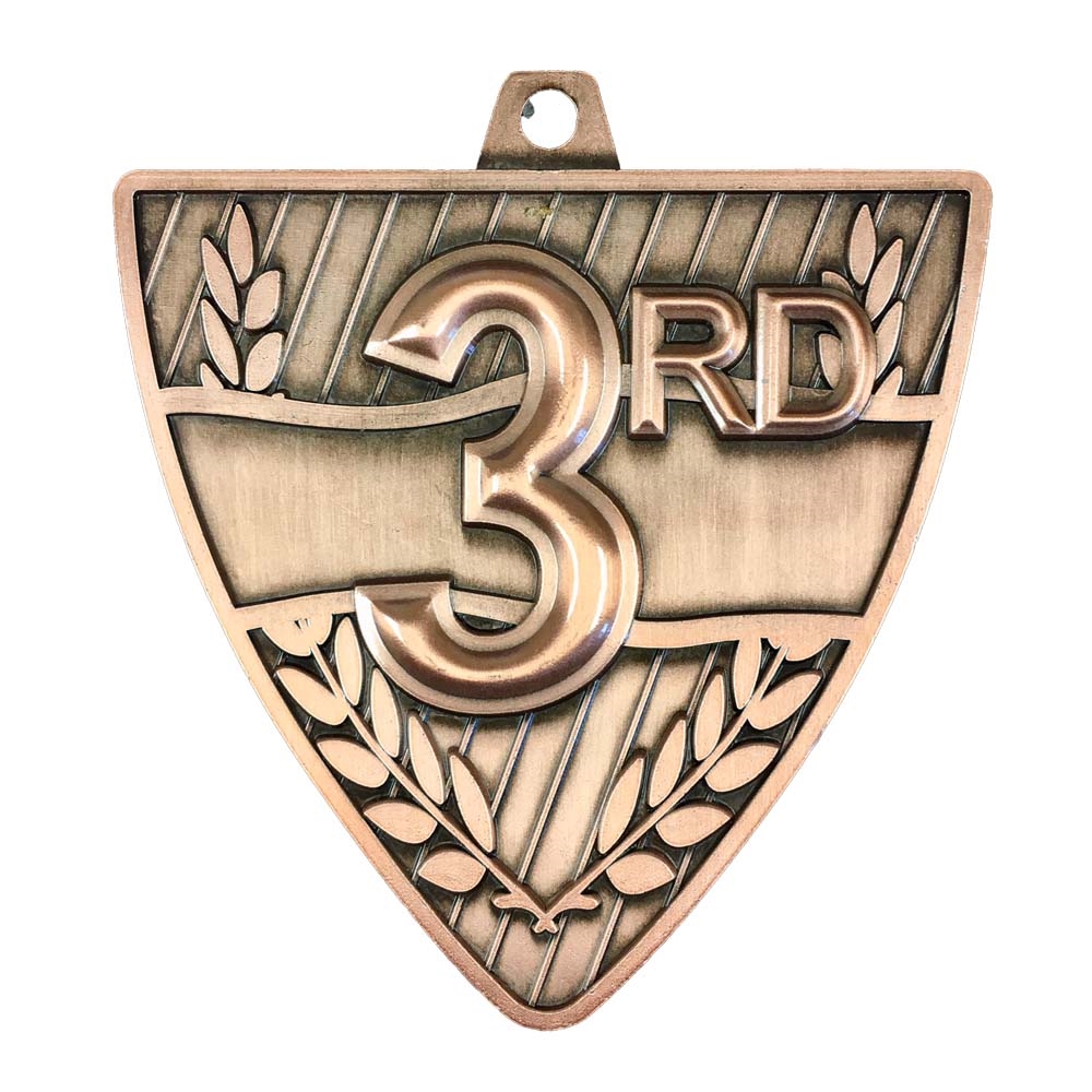 2-1/2" Shield 3rd Place Medal