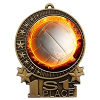 Flame Volleyball Medal