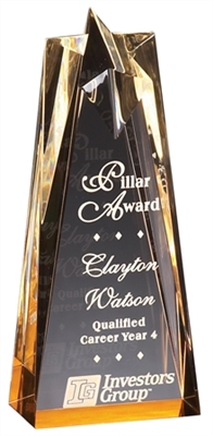 8" Gold Star Acrylic Award Trophy