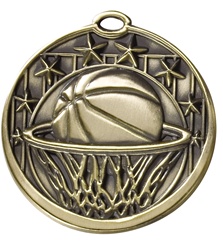 2" Star Basketball Medal M703