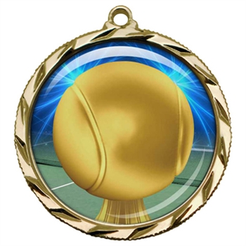 2-1/4" Tennis Medal with Epoxy Dome 022-D84