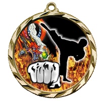 2-1/4" Bright Edge FCL Martial Arts Medal 022-FCL28