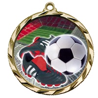 2-1/4" Bright Edge FCL Soccer Ball Cleat Medal 022-FCL41