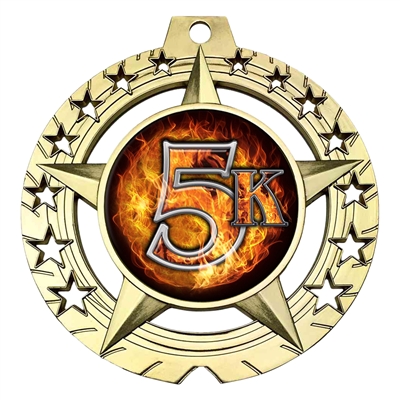 Flame 5K Medal