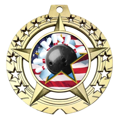 Large 3-3/4" Bowling Medal