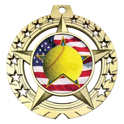 Large 3-3/4" Tennis Medal