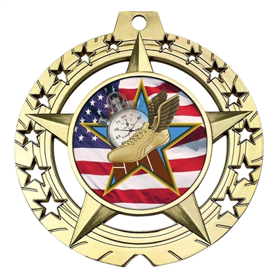Large 3-3/4" Track Medal
