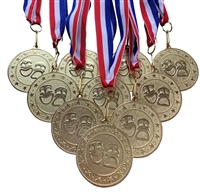 10 pack of 2" Express Series Drama Medal 10pk-DSS012