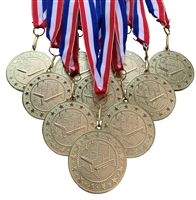10 pack of 2" Express Series Gymnastics Medal 10pk-DSS014
