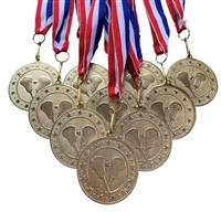 10 pack of 2" Express Series Lacrosse Medal 10pk-DSS017