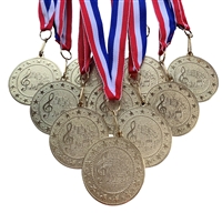 10 pack of 2" Express Series Music Medals 10pk-DSS020