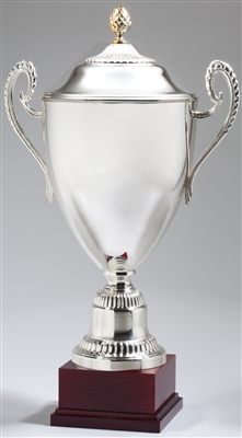 Large Silver Plated Italian Trophy Cup