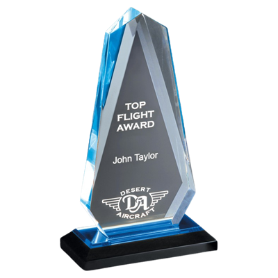 7-3/4" Multi-faceted Arrow Head Acrylic Awards