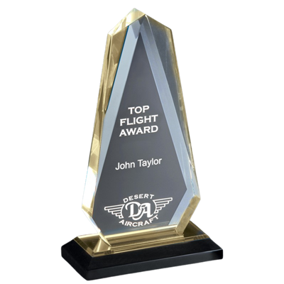 7-3/4" Multi-faceted Arrow Head Acrylic Awards