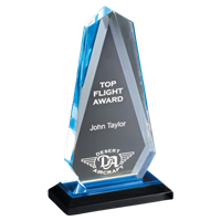 8-3/4" Multi-faceted Arrow Head Acrylic Awards