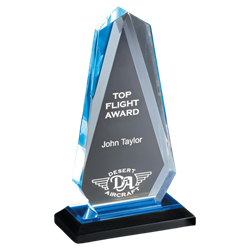 8-3/4" Multi-faceted Arrow Head Acrylic Awards