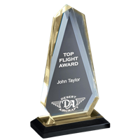 8-3/4" Multi-faceted Arrow Head Acrylic Awards