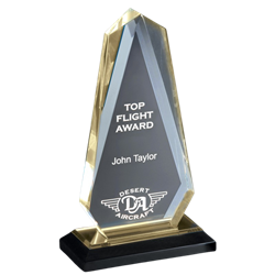 8-3/4" Multi-faceted Arrow Head Acrylic Awards