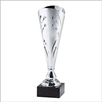 15" Silver Trophy Cup with Marble Base