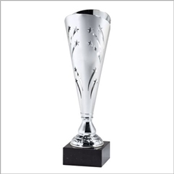 13" Silver Trophy Cup with Marble Base