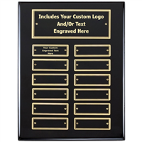 9" x 12" Ebony Finish Perpetual Plaque (APT510C-G)