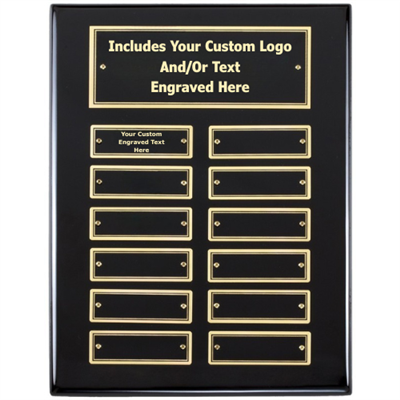 9" x 12" Ebony Finish Perpetual Plaque (APT510C-G)