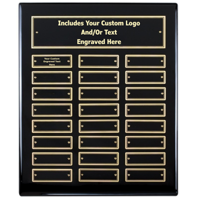 12" x 15" Ebony Finish Perpetual Plaque (APT510D-G)