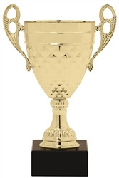 7 Inches Tall x 4.5 Inches Wide at The Handles. Gold Trophy for Sport Tournaments Express Medals Trophy Cup Competitions Recognition or Award 