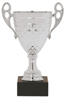 10" Silver Trophy Cup with Marble Base